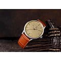 L'Duchen L'Duchen Vintage D 821.15.34,  швейцария мужские часы на браслете кожаный боковой вид